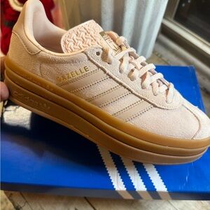Adidas Gazelle Women's Sneakers - Light Pink and Tan
